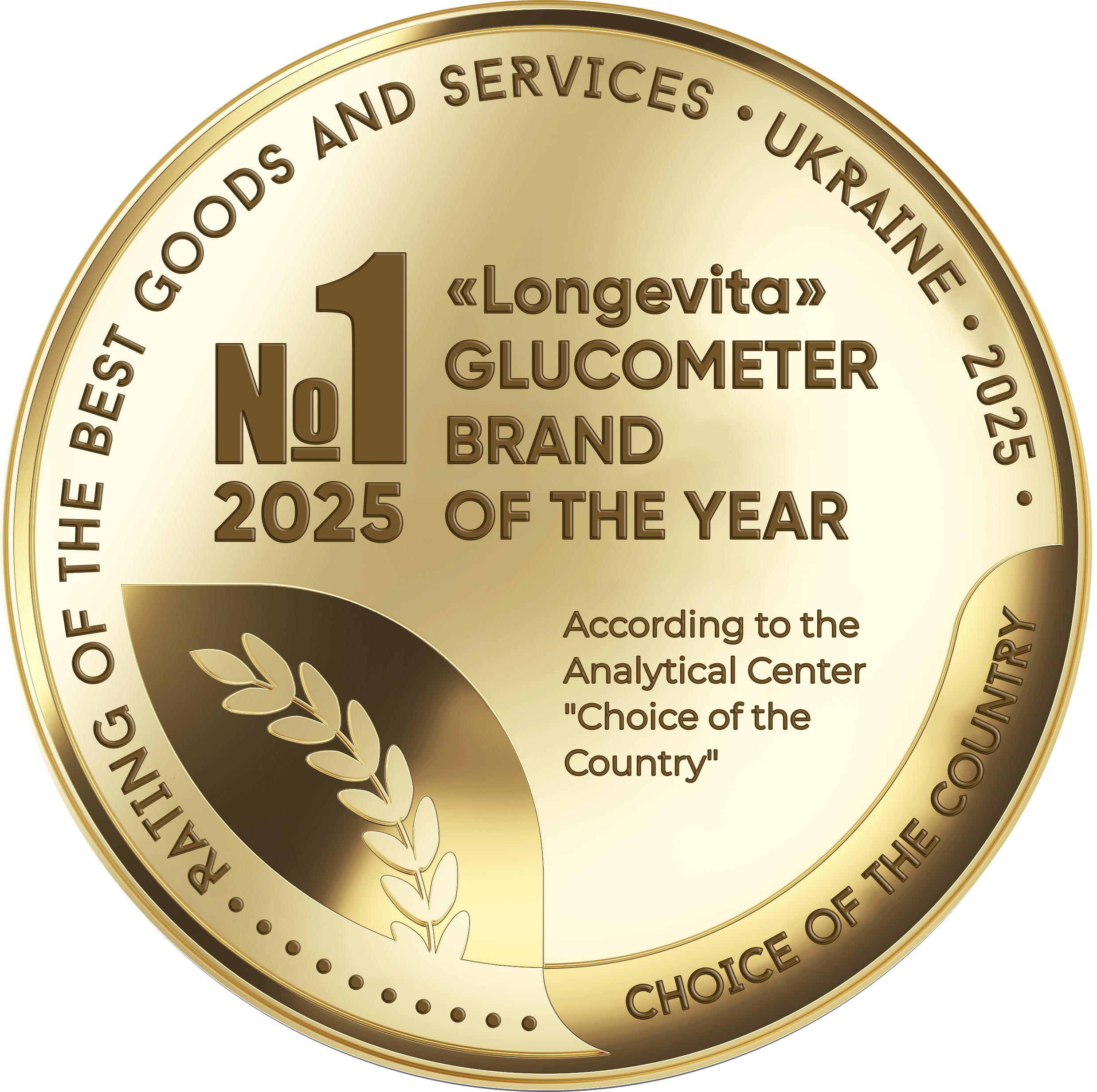 ТМ Longevita знову перемогла в номінації Вибору Країни "Бренд глюкометрів 2025 року"